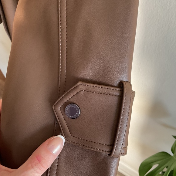 BCBG Faux-Leather Trench - Picture 5 of 6